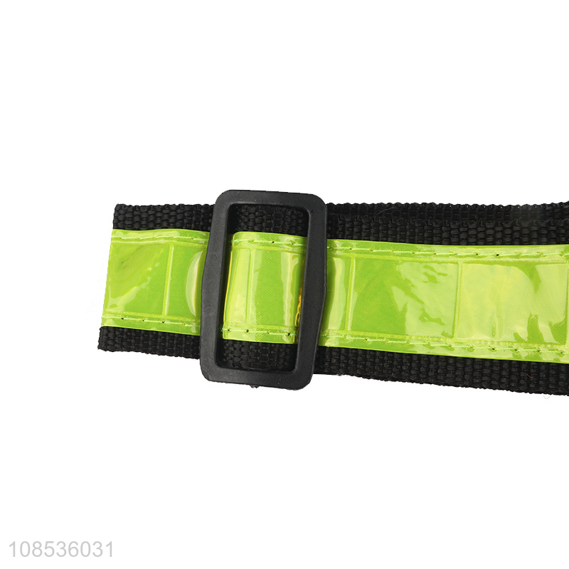 Wholesale adjustable reflective safety vest with high visibility strips