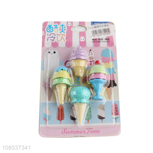China products ice cream shape cartoon <em>eraser</em> for stationery