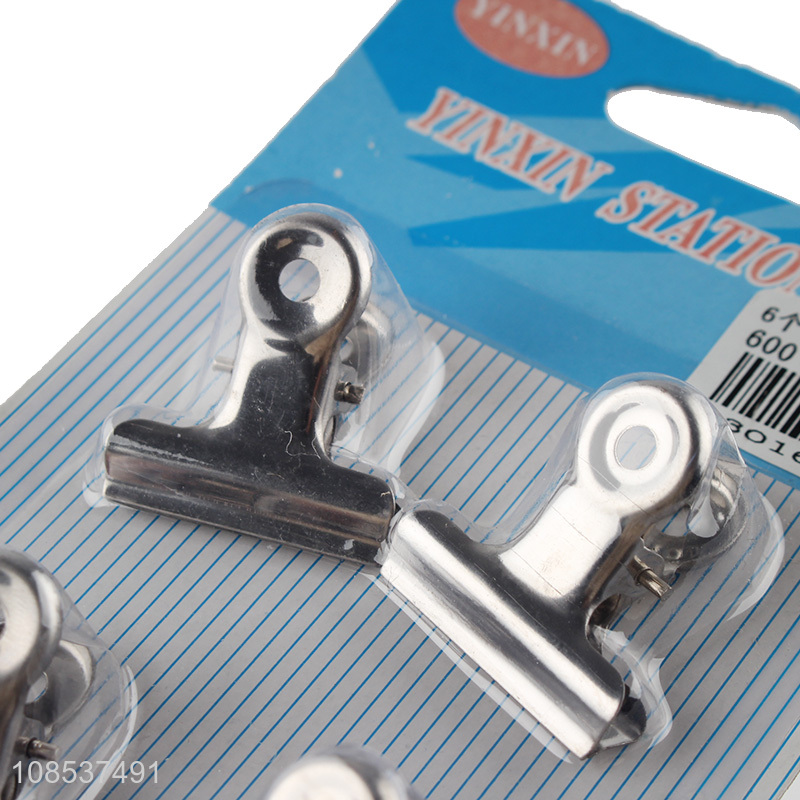 China factory 6pieces school office stationery clips for sale