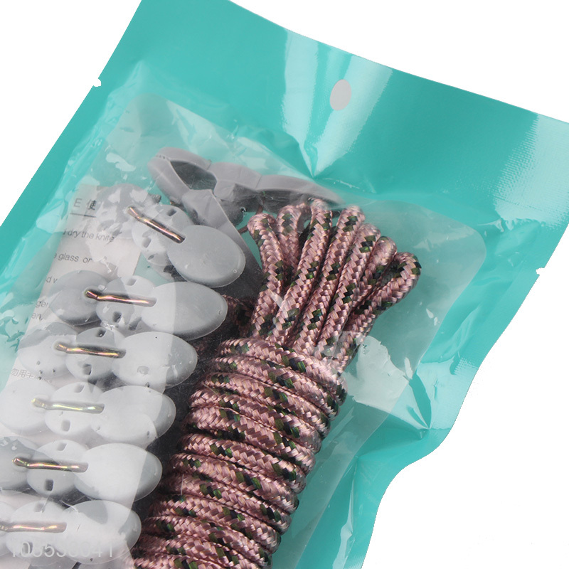 Factory supply household plastic clothes pegs with clothesline