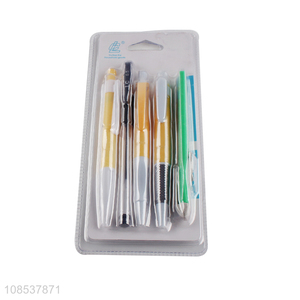 Most popular school office stationery set ballpoint pen and art knife