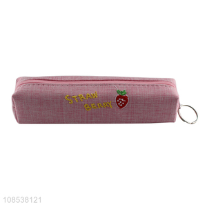 Good quality cute polyester cloth pencil <em>bag</em> <em>pen</em> case wholesale