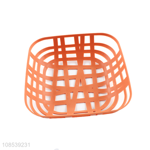 Bottom price square hollow plastic fruit basket drain basket