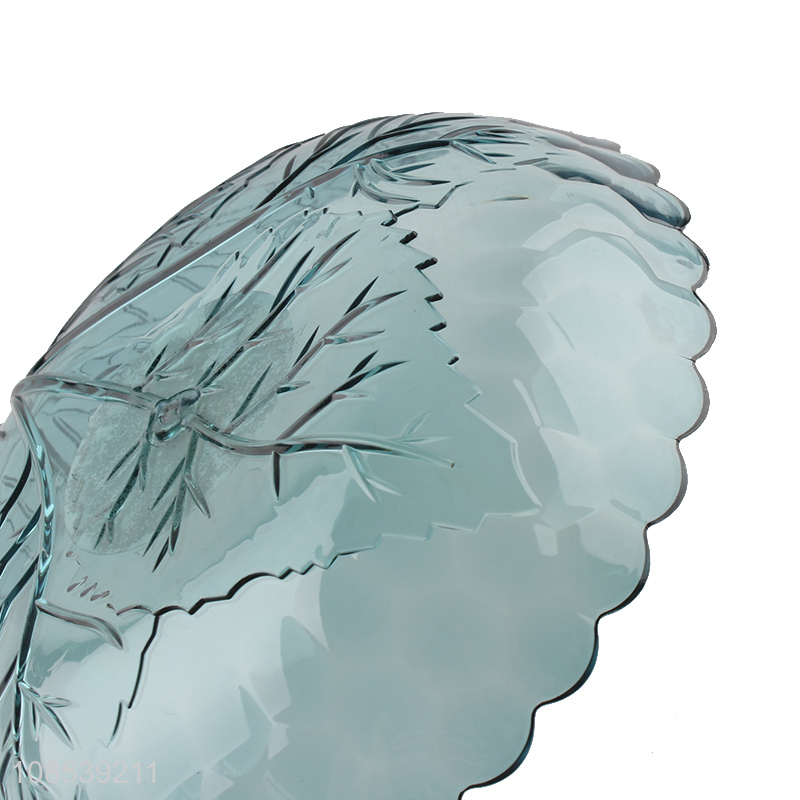 Hot selling household plastic fruit plate candy plate for decor