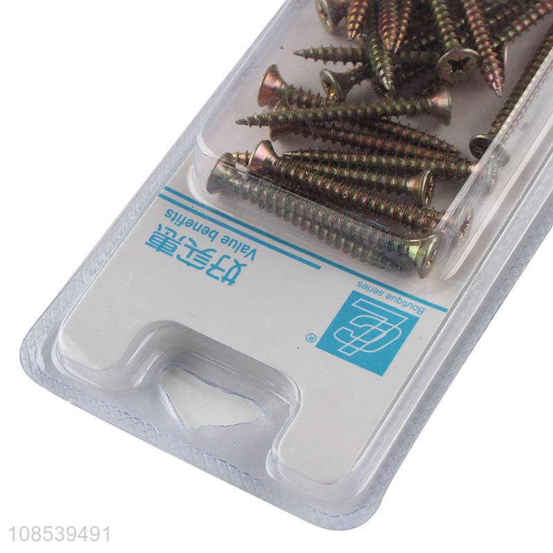 Hot items zinc plated countersunk chipboard screw