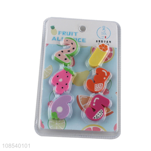 Most popular fruit series stationery <em>eraser</em> set for sale