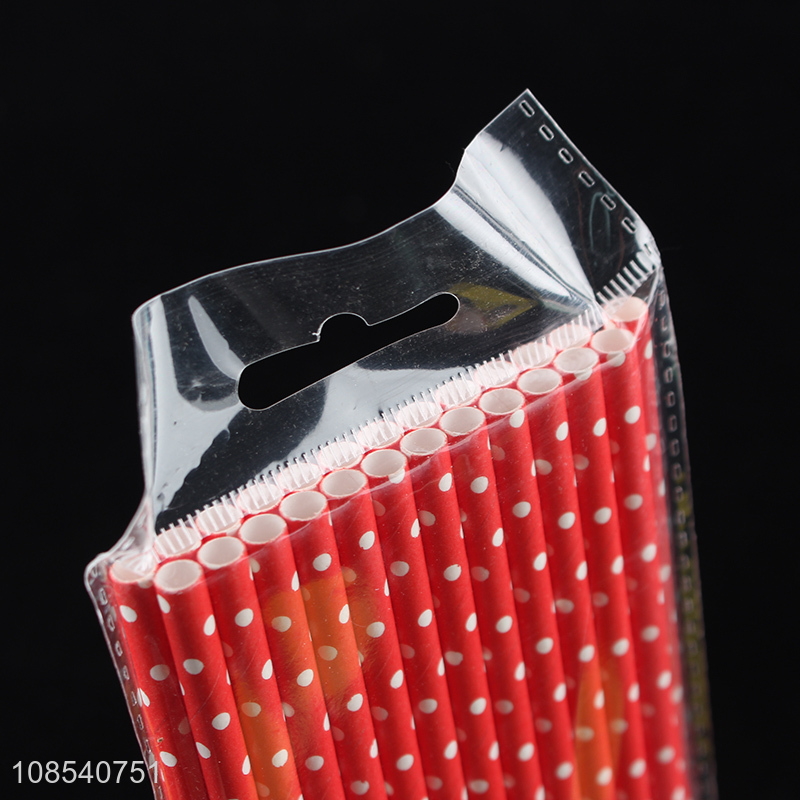 Good quality disposable paper straws for wedding birthday party