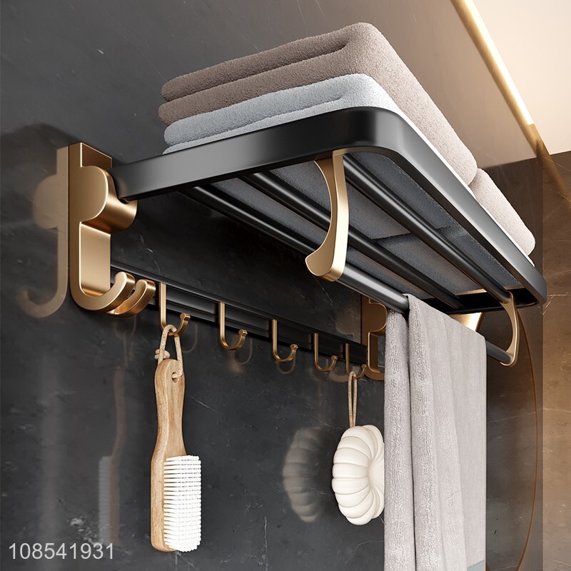 Most popular household towel rack towel bar bathroom shelves