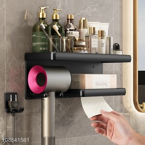 Best selling bathroom accessories hair dryer shelving wholesale