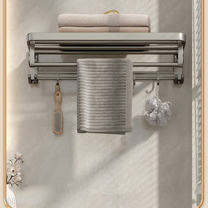 Factory wholesale wall-mounted towel rack bathroom shelves