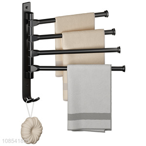 China factory bathroom accessories rotatable towel rack for sale