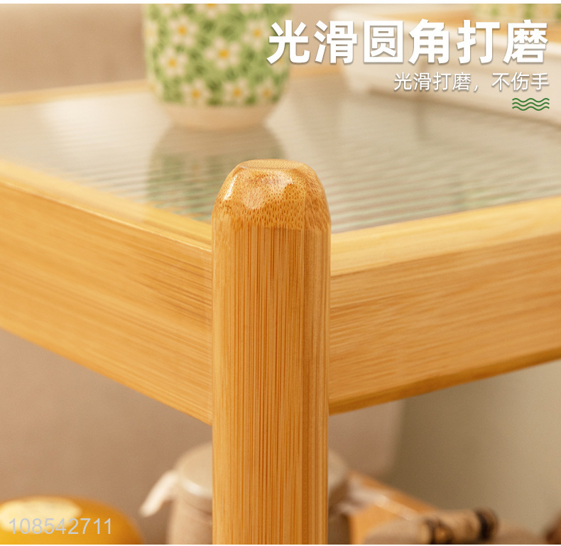 Wholesale simple rolling side table moveable end table bedside table