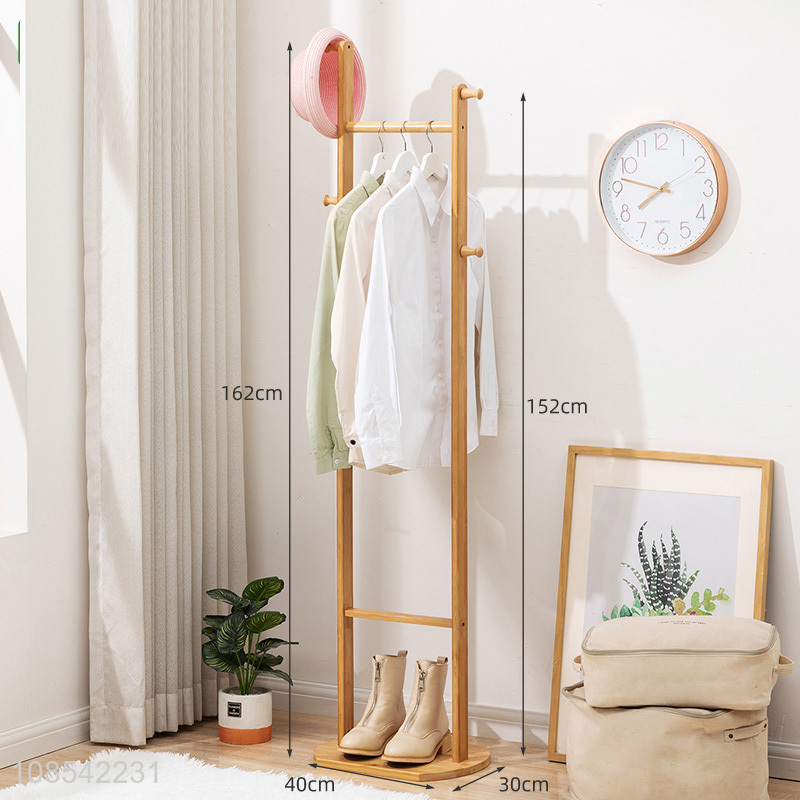 Best selling hallway entryway furniture bamboo clothing rack hat rack