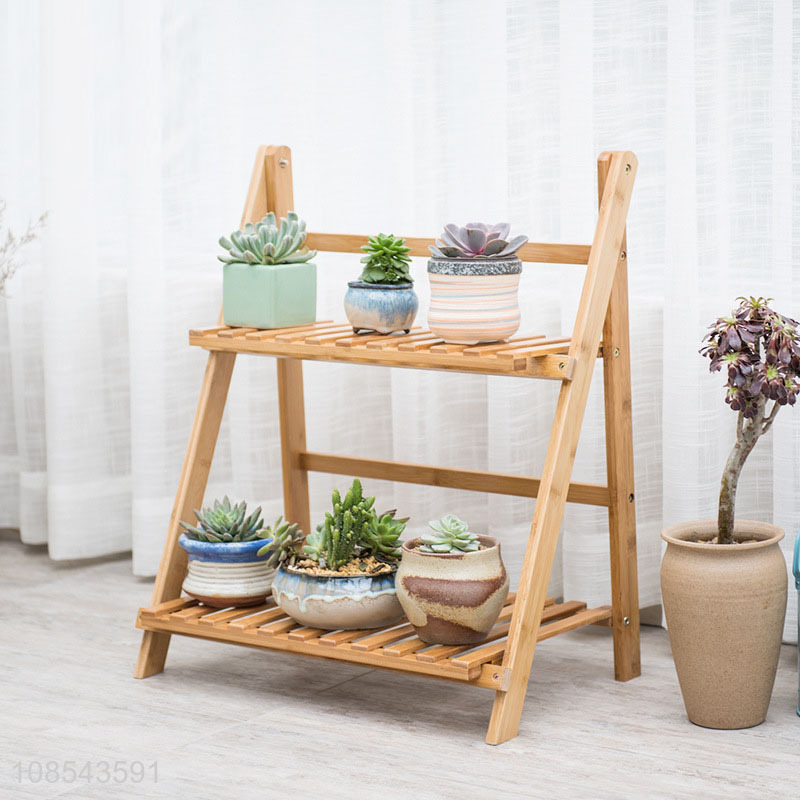 Wholesale plant stand bamboo plant stands flower pot ladder stands