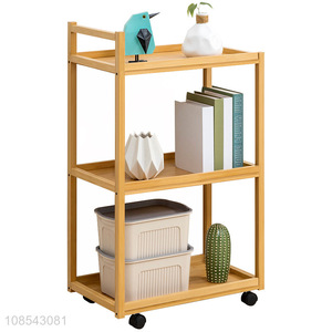 Good quality kitchen storage cabinet multipurpose bamboo kitchen cart