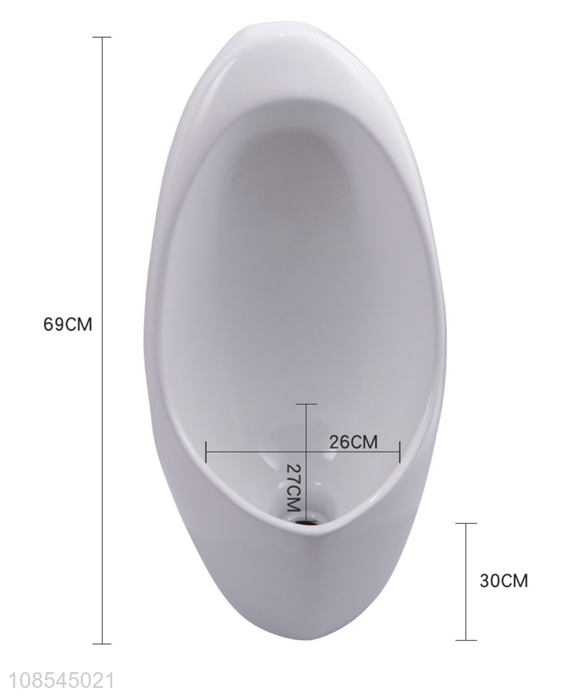 Wholesale wall mounted manual flush urinal for home public lavatory