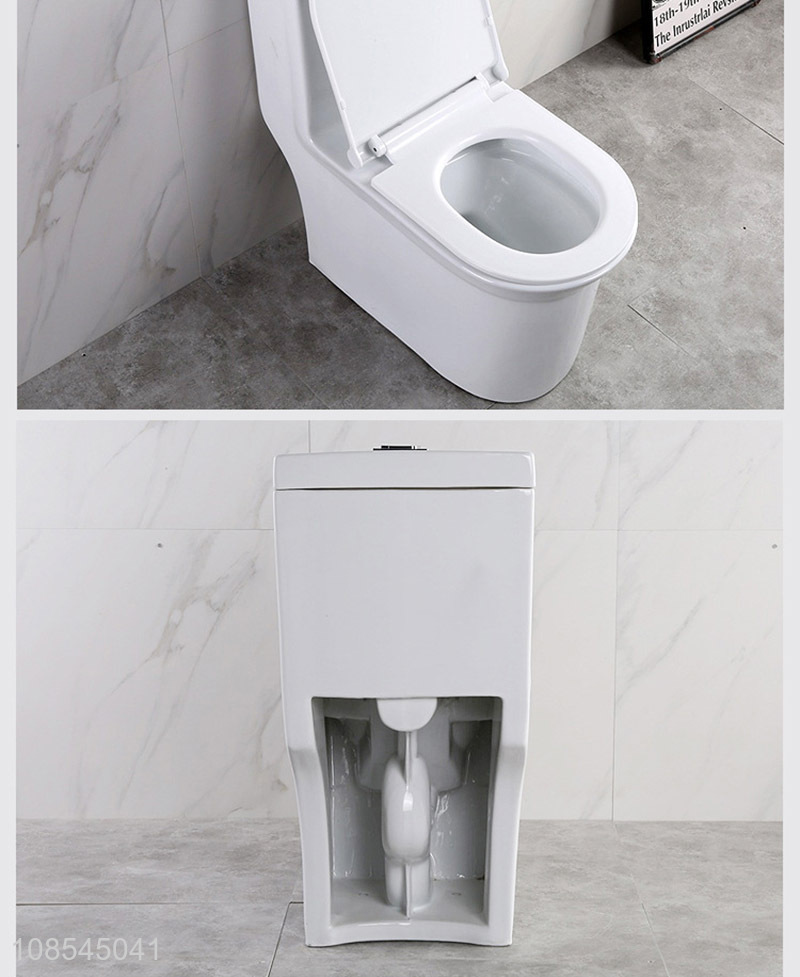 Wholesale large diameter anti ordour one-piece ceramic flush toilet