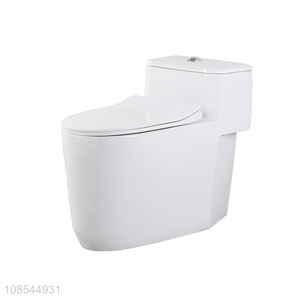 High quality white household toilet bowl ceramic backflush toilet