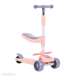 Factory supply outdoor kids scooter with folding seat