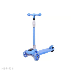 Good selling blue kids 3wheel balance scooter for outdoor