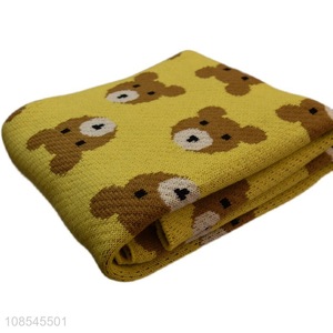 New product cute cartoon bear throw blanket home office nap blanket