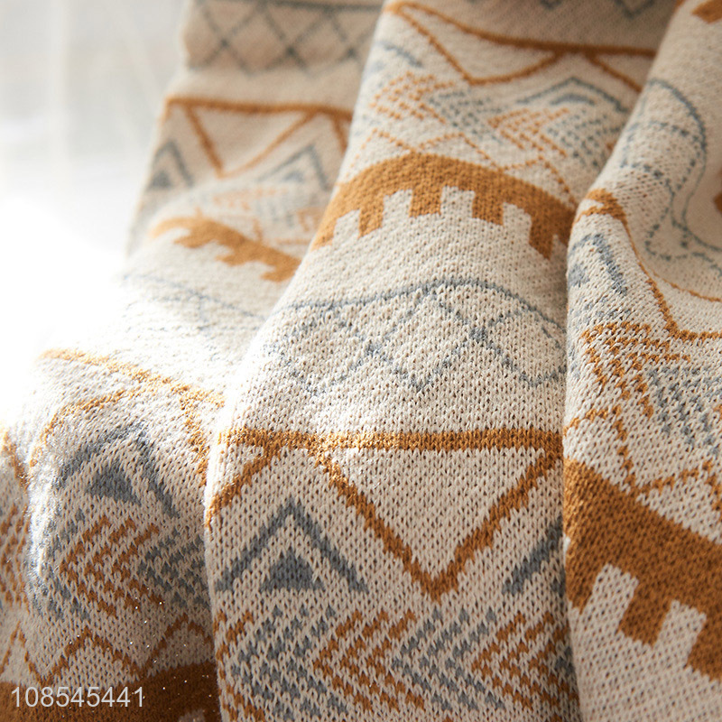 Wholesale winter warm comfortable blanket Bohemian style shawl blanket
