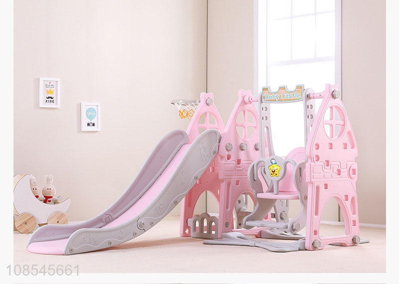 Factory price indoor outdoor children's slide swing set toys