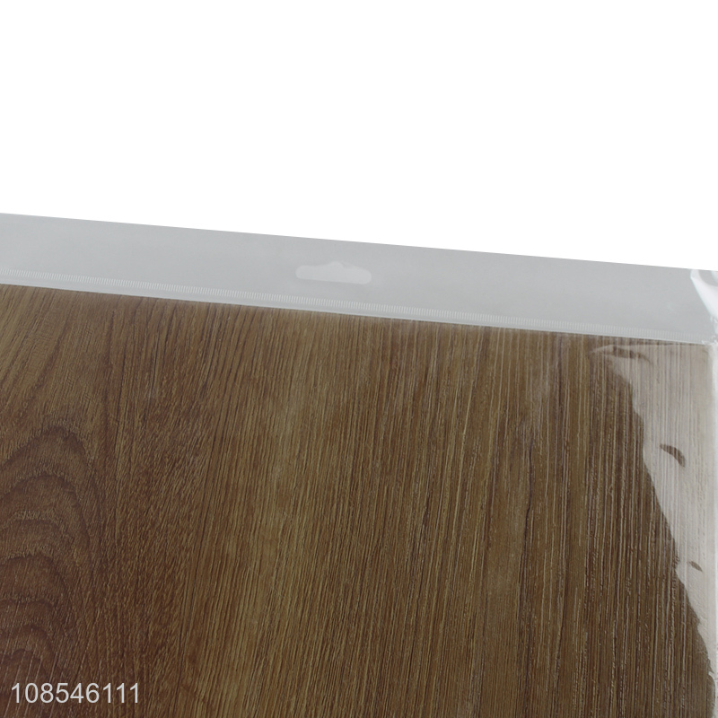 Good quality peel and stick pvc floor sticker plastic flooring tile