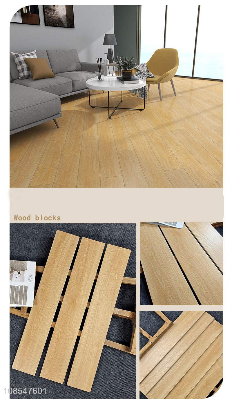 Online wholesale imitation wood grain tile living room non-slip floor tile