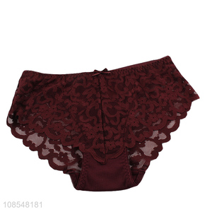 High quality women panties rib knit briefs female underwear
