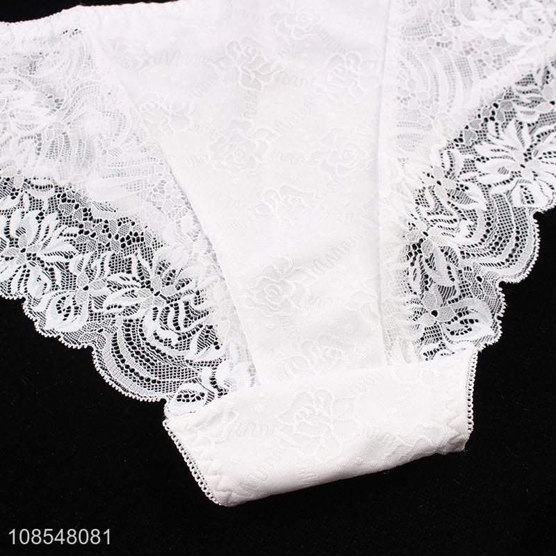 Wholesale women plus size panties comfy sexy lace briefs