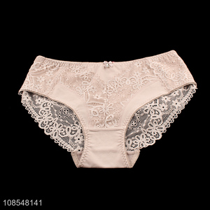 Wholesale womens plus size underwear combed cotton panties