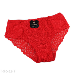 Hot product womens panties soft sexy lace briefs wholesale