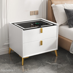 New products bedroom furniture intelligent bedside table