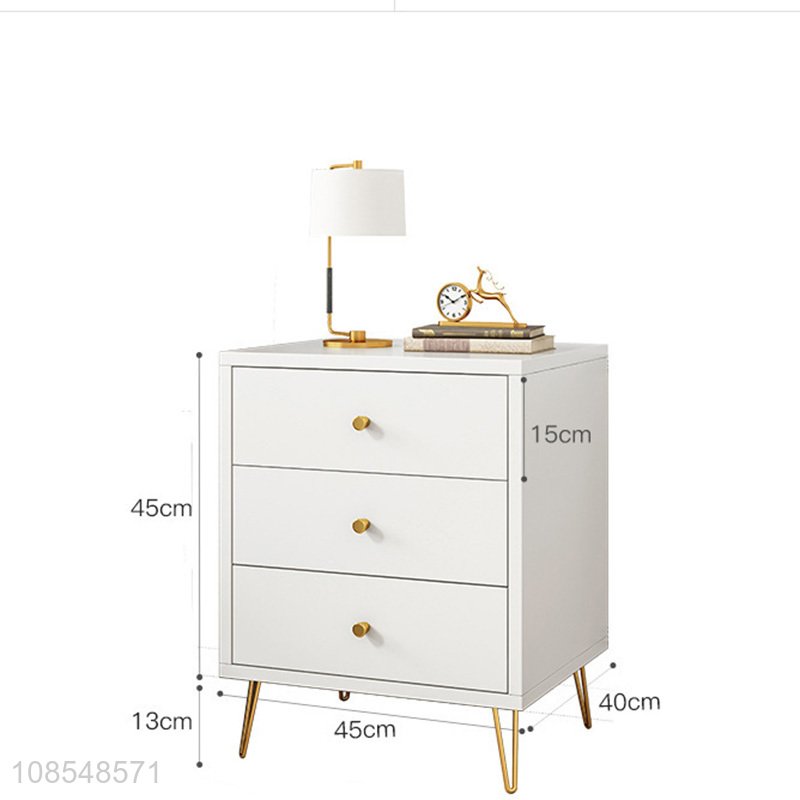 Good quality modern bedroom furniture white night stand