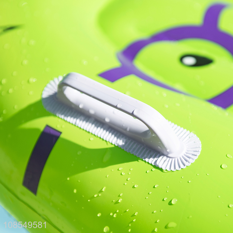 Wholesale inflatable ride-on toy kids pool float with handle
