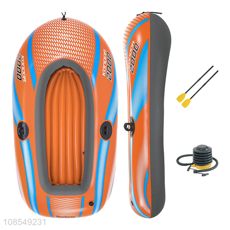Hot selling 2-person kayak set inflatable fishing canoe set
