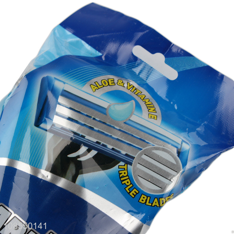Popular products triple blades razor with pivoting head