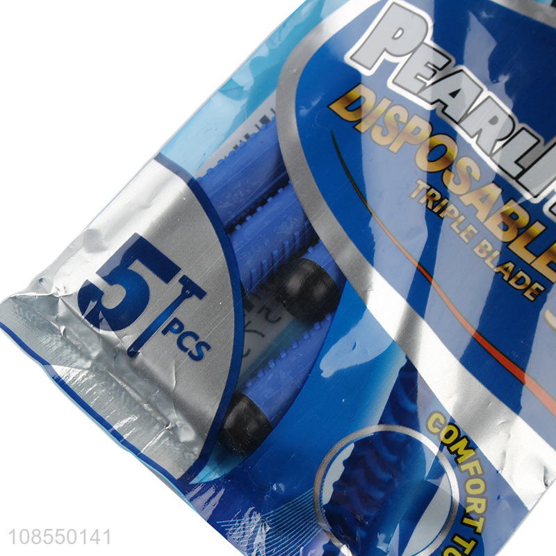 Popular products triple blades razor with pivoting head