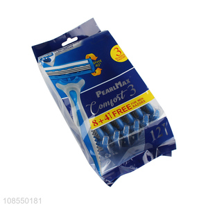 Online wholesale pivoting head disposable triple blade <em>razor</em>