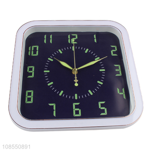 Hot selling noctilucent wall clock for home kitchen school
