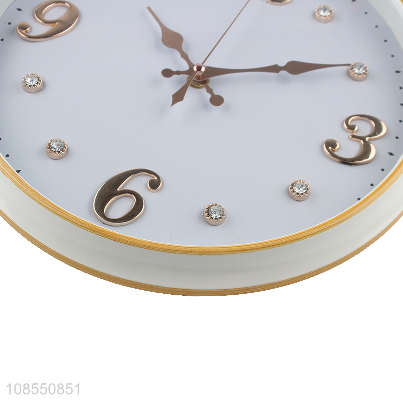 High quality living room bedroom kitchen rhinestone wall clock