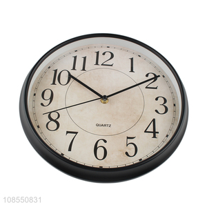 Good quality wall clock plastic quartz clock for bedroom decor