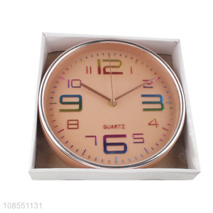 Wholesale wall clock plastic quartz clock for bedroom decor