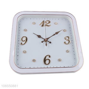 Bottom price rhinestone wall clock silent hanging clocks for decor