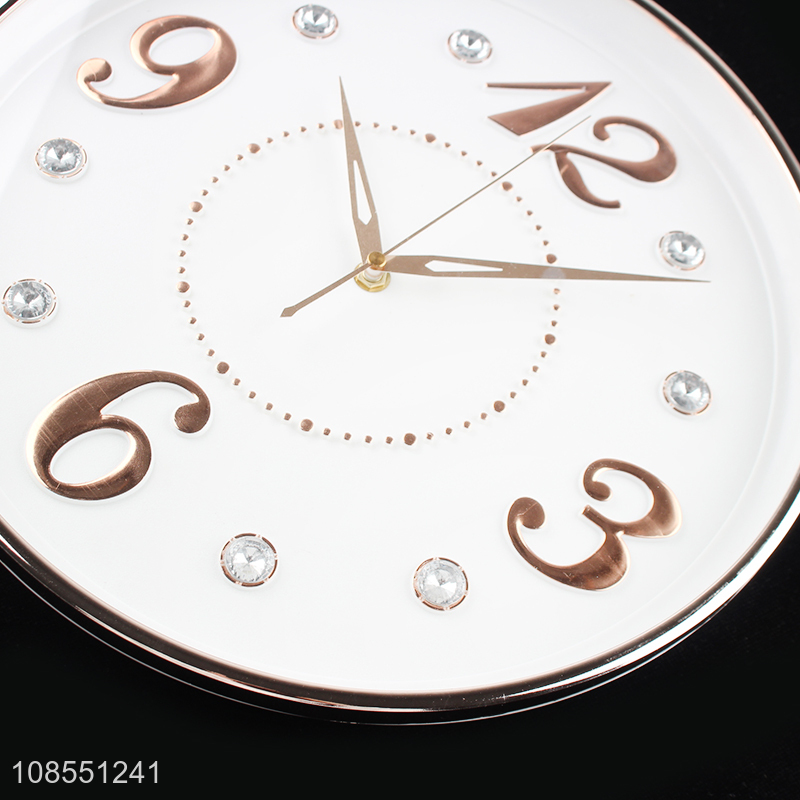 Best quality luxury rhinestone wall clock for living room decor