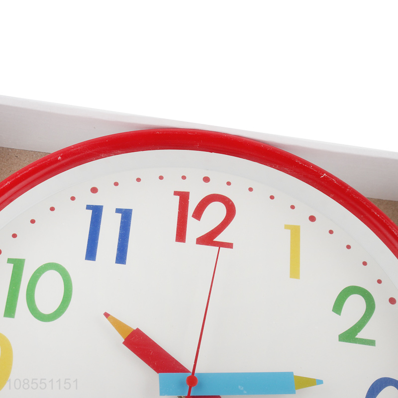 Good price creative colorful silent quartz wall clock wholesale