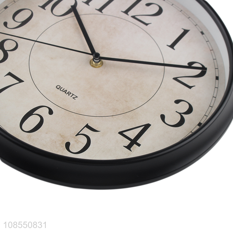 Good quality wall clock plastic quartz clock for bedroom decor