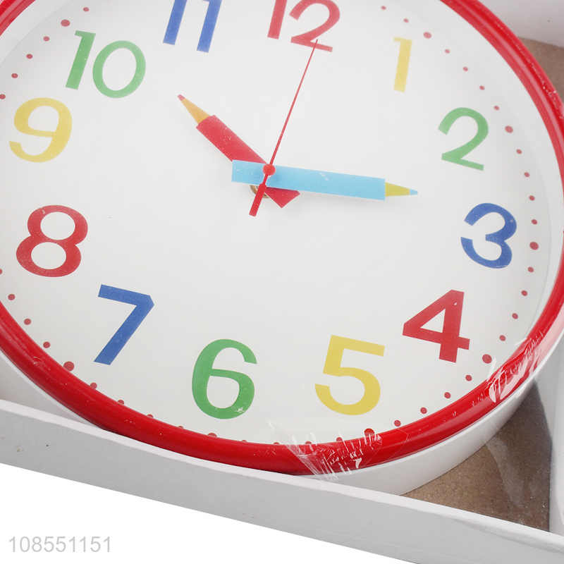 Good price creative colorful silent quartz wall clock wholesale