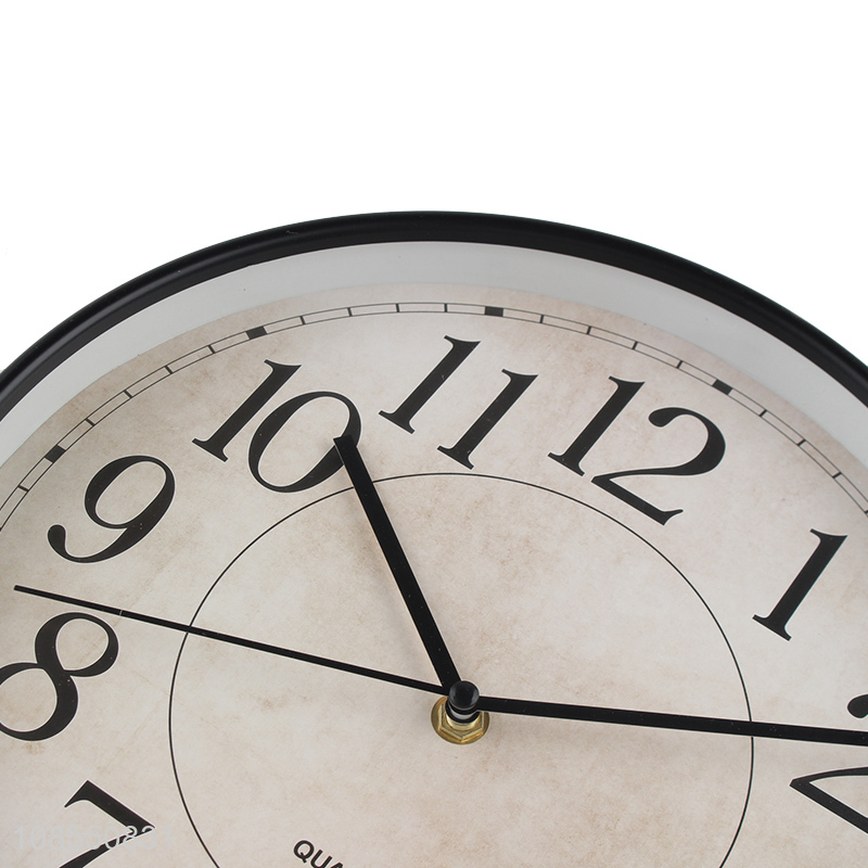 Good quality wall clock plastic quartz clock for bedroom decor